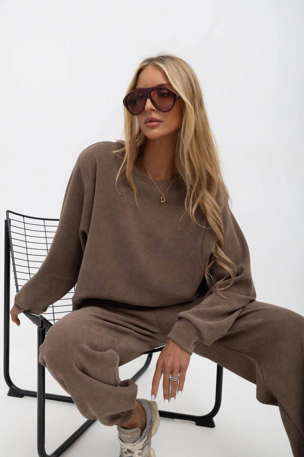 Dres BOCCA z Bawełnianego Sztruksu Kolor Cappuccino