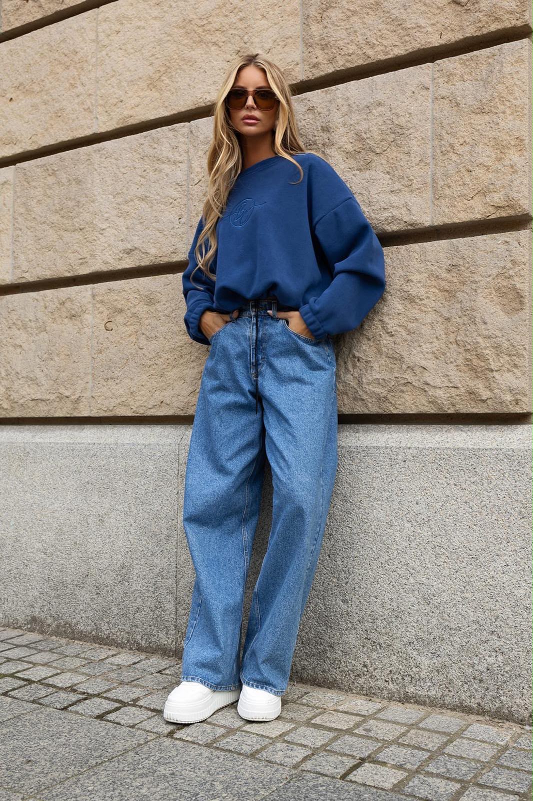 Bluza Polarowa Bocca Soft Jeansowy