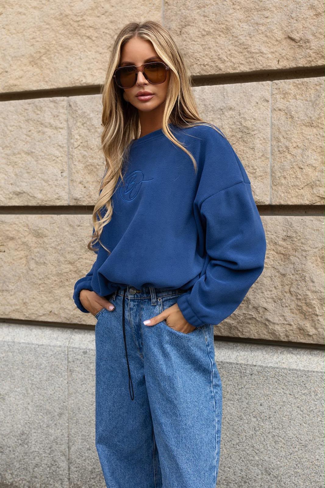 Bluza Polarowa Bocca Soft Jeansowy