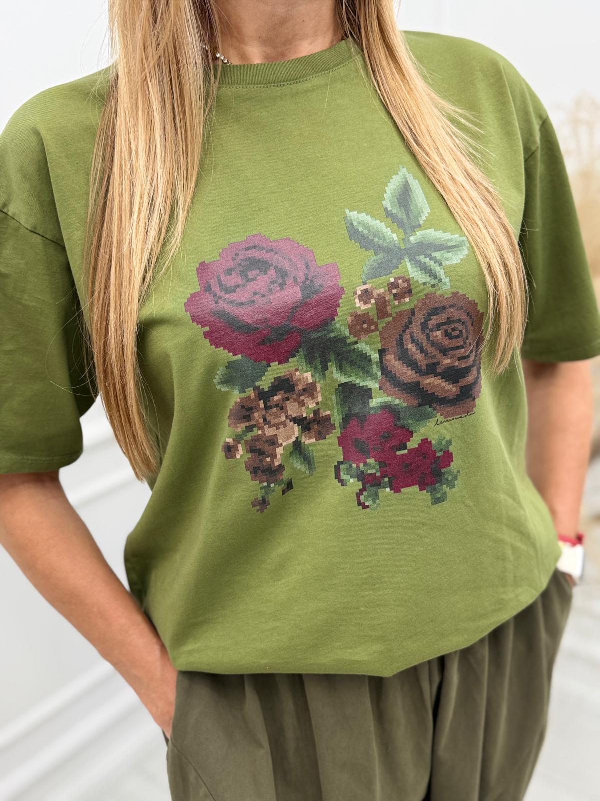 T-shirt Lemonada z kwiatowym nadrukiem