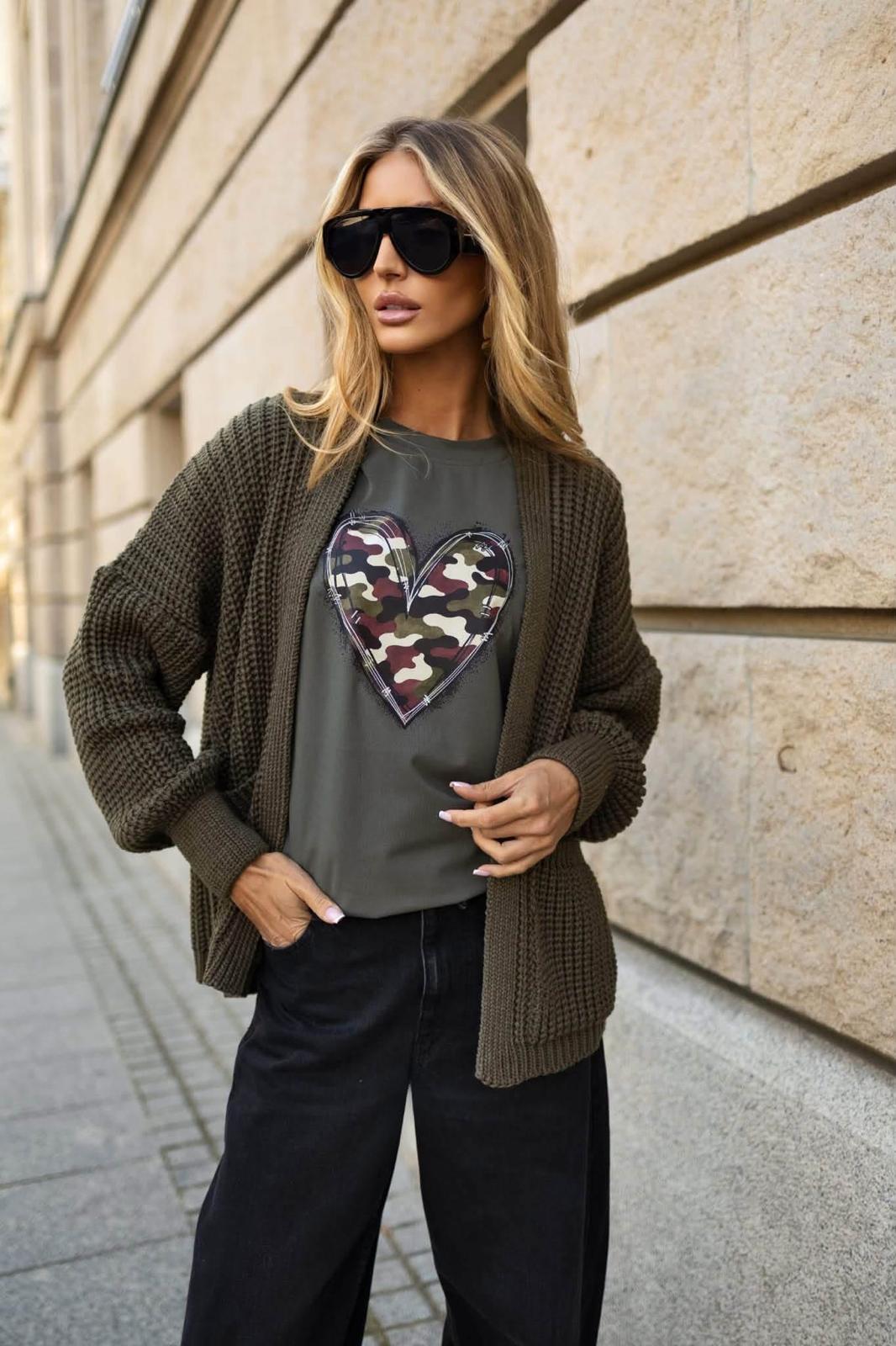Bluzka BOCCA Serce Moro Khaki