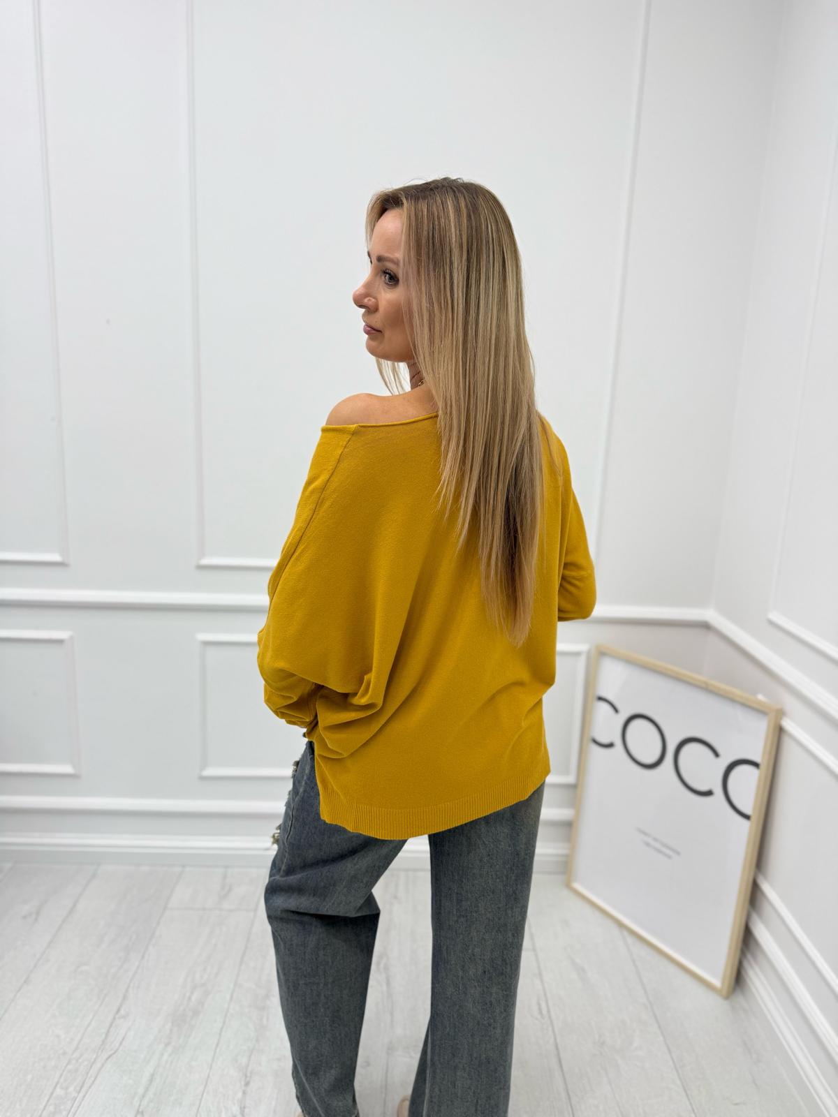Sweter Wiskozowy Soft Touch Kolor Dyniowy