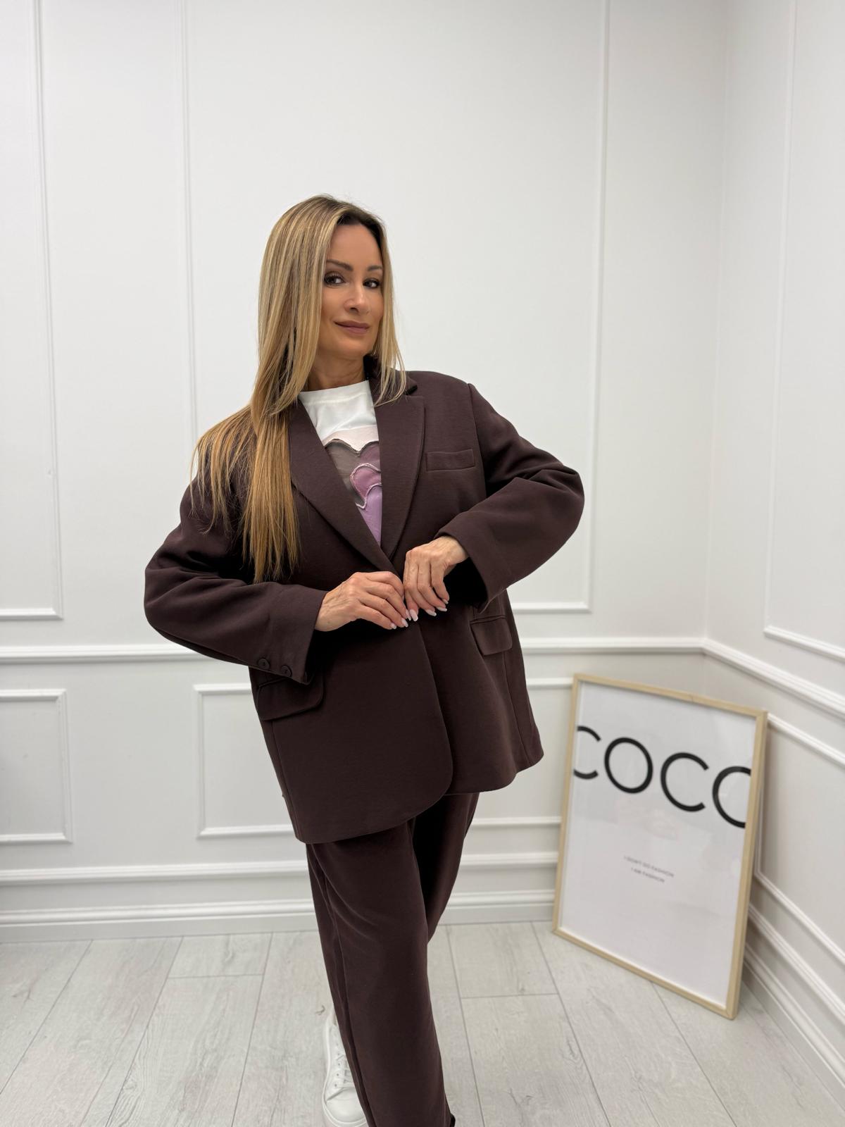 Damska Marynarka BLM/COLETTE Oversize Palona Śliwka