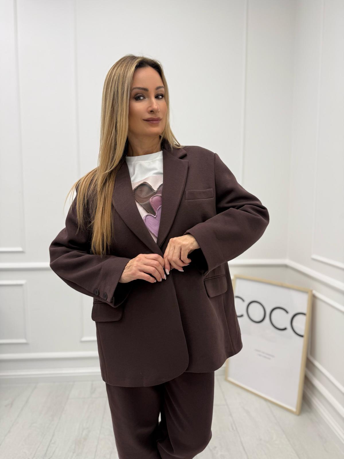 Damska Marynarka BLM/COLETTE Oversize Palona Śliwka