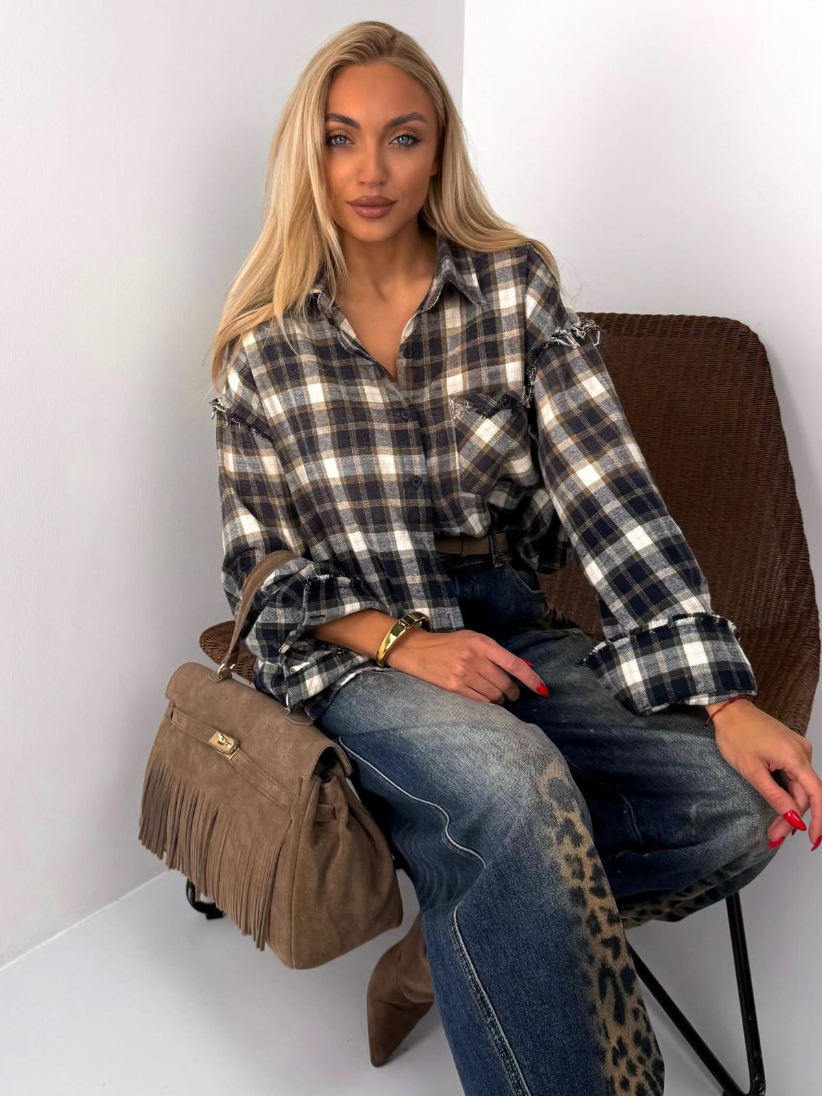 Jeansy Wild Panther Ciemny Jeans