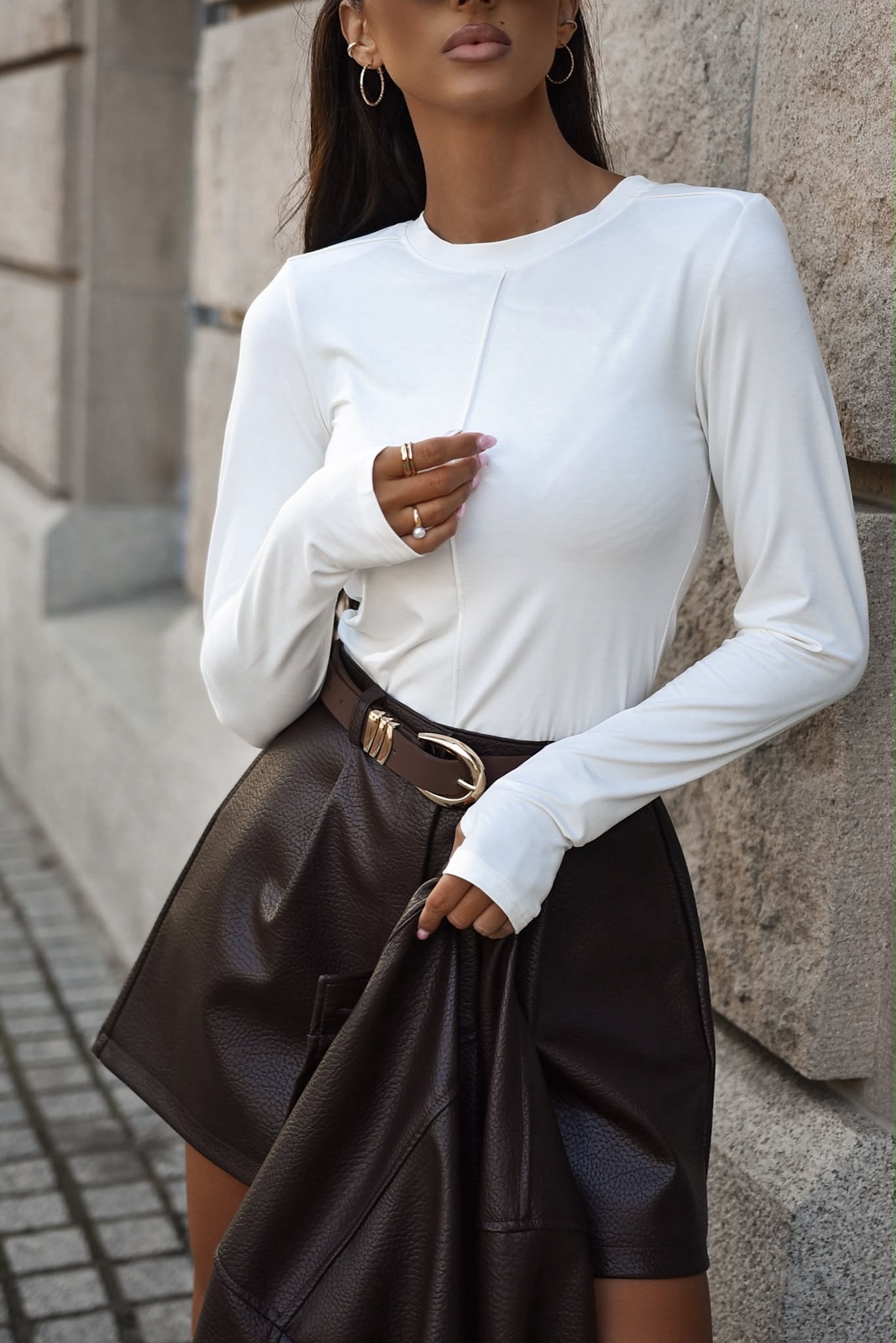 Bluzka Longsleeve Xana Biała