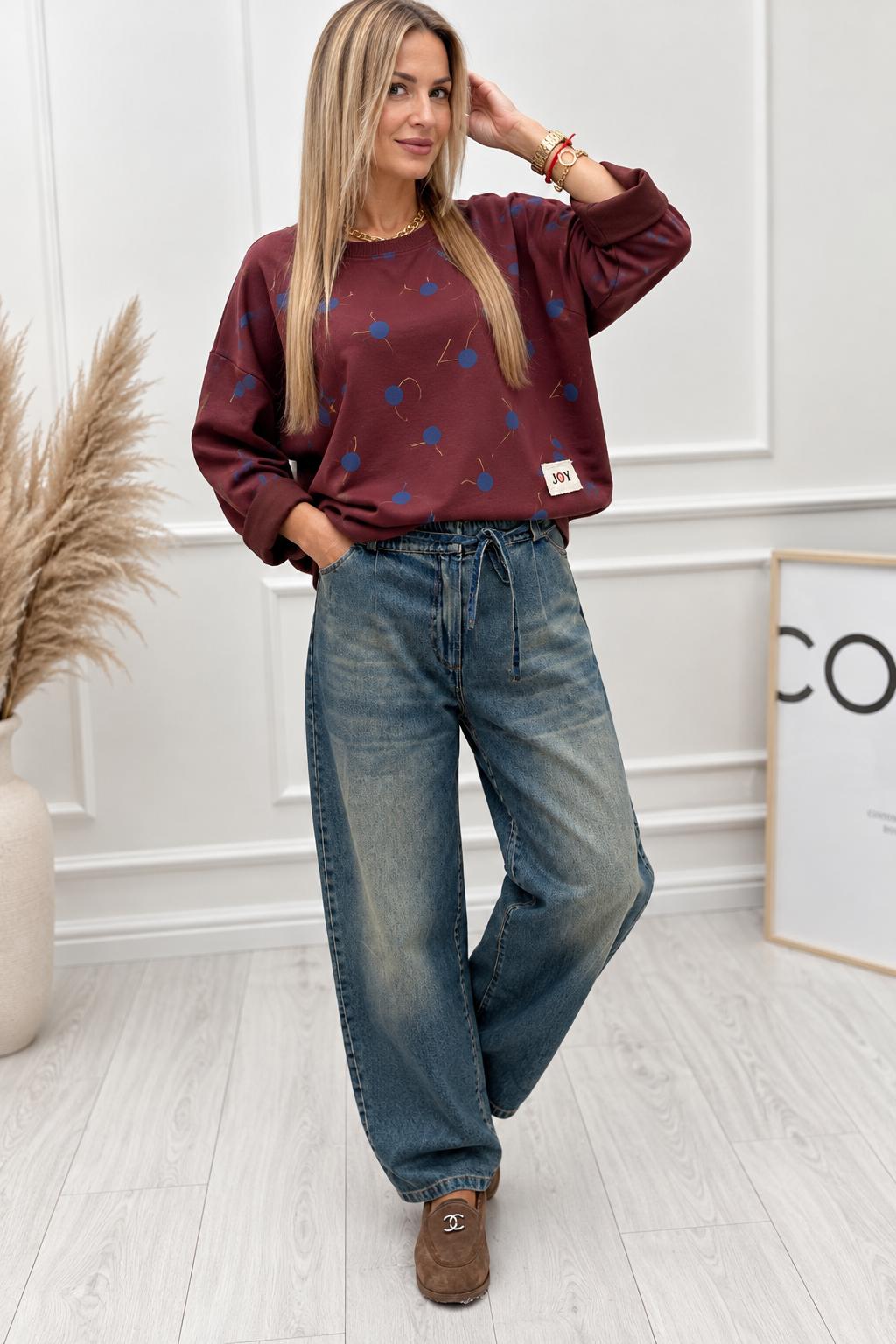 Bluza JOY Wisienka Bordo