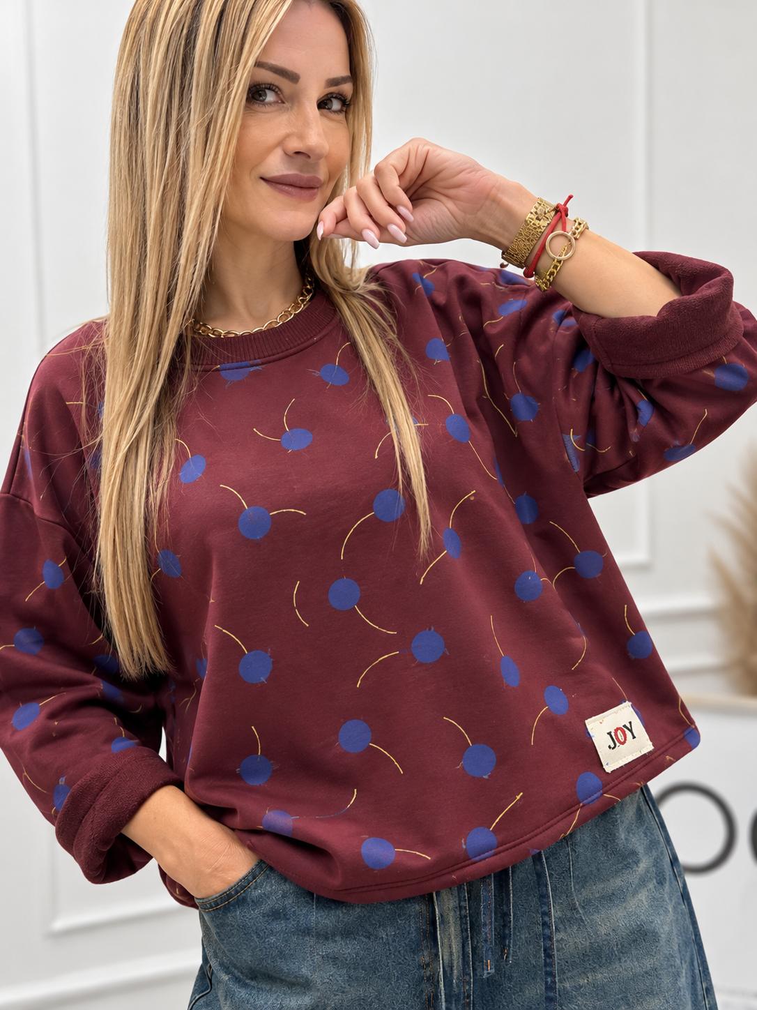 Bluza JOY Wisienka Bordo